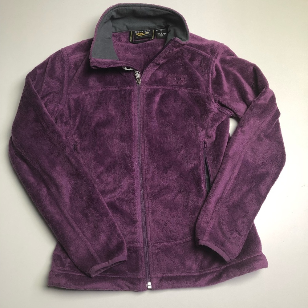 Mountain Hardwear Purple Women's Fuzzy Full-Zip Fleece Jacket